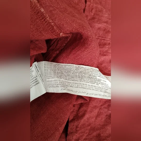 Mango linen sleeveless button front blouse - Picture 6 of 10